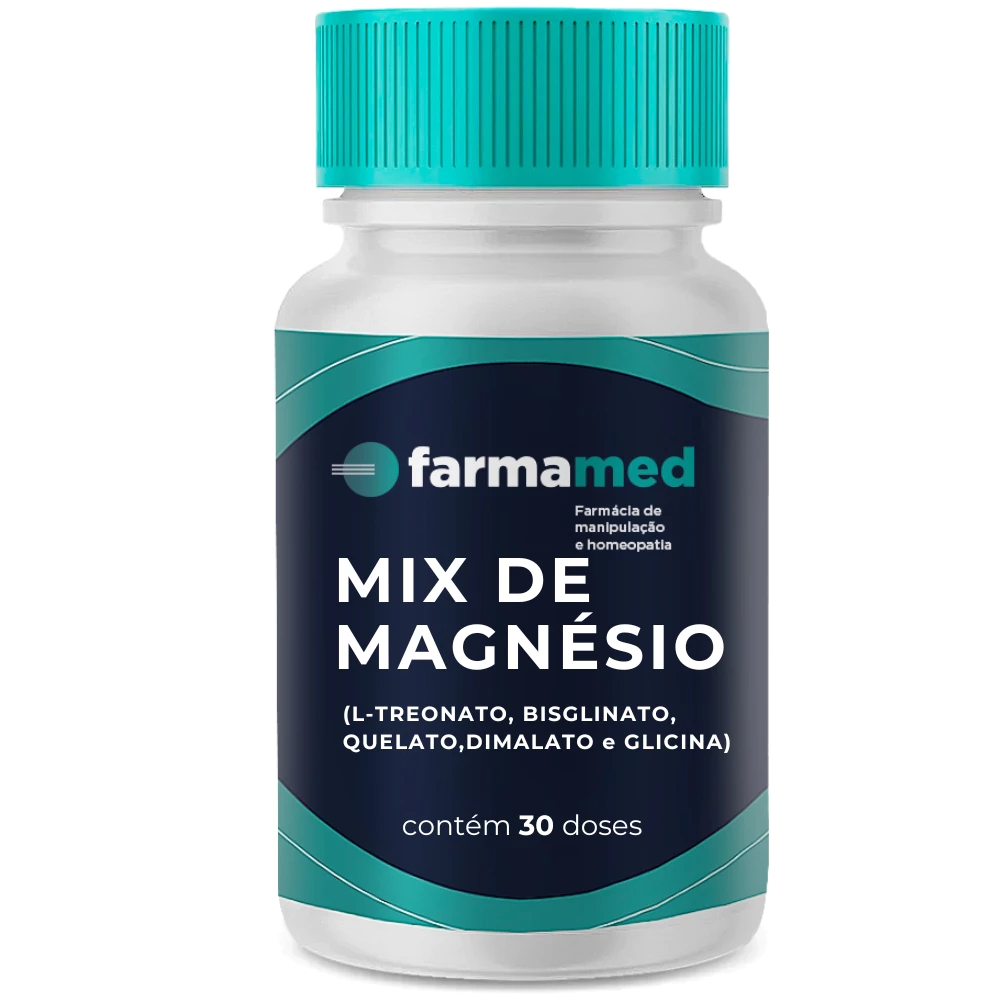 Mix de Magnésio - (Dimalato, Treonato, Quelado, Bisglicinato, Glicina)