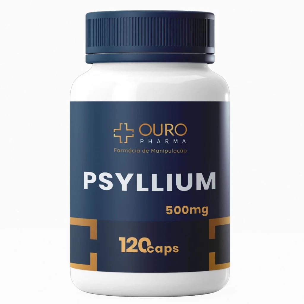 PSYLLIUM 500mg 100% Natural 120 Cápsulas