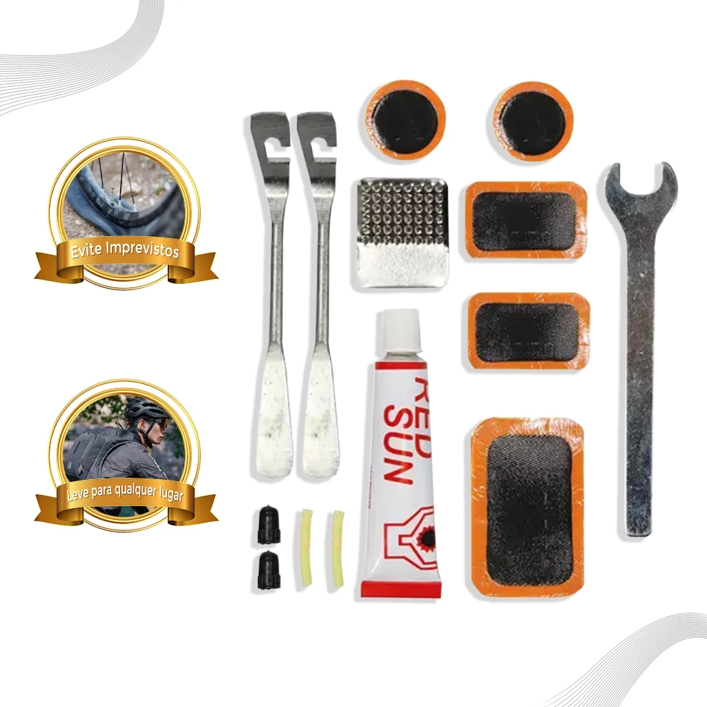 kit remendo reparo de Pneu de bicicleta