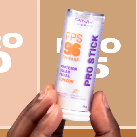 Protetor Solar Filtro Solar Facial Pro Stick com Cor PINK CHEEKS 14g