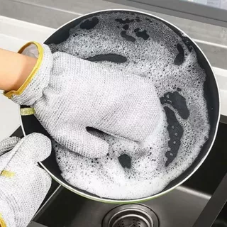 Kit 5 Luvas Lava Louça e Para forno, De Aço, fácil Limpeza Isolamento Térmico À Prova D'ág