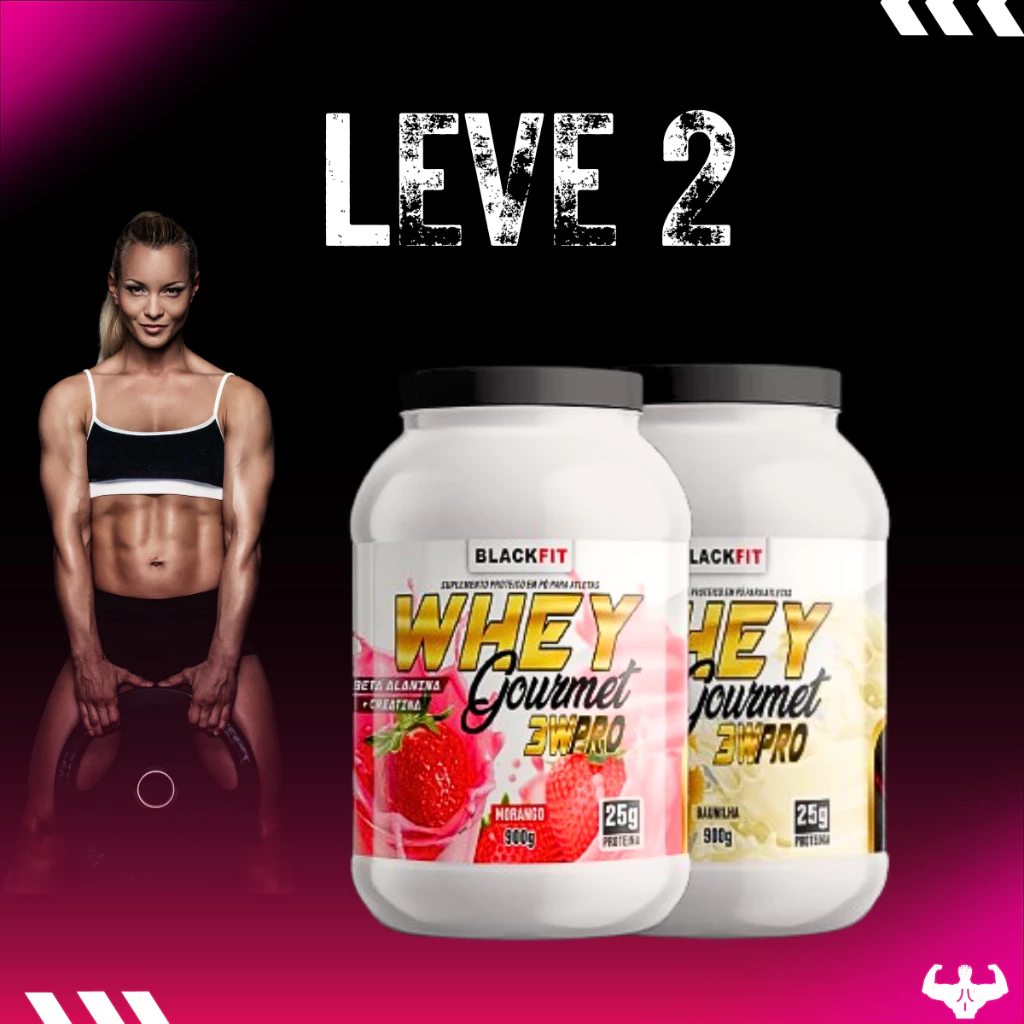 KIT 2 WHEY - MAIS SABOROSO E MAIS BARATO - QUALIDADE DA MATÉRIA PRIMA 100% IMPORTADA