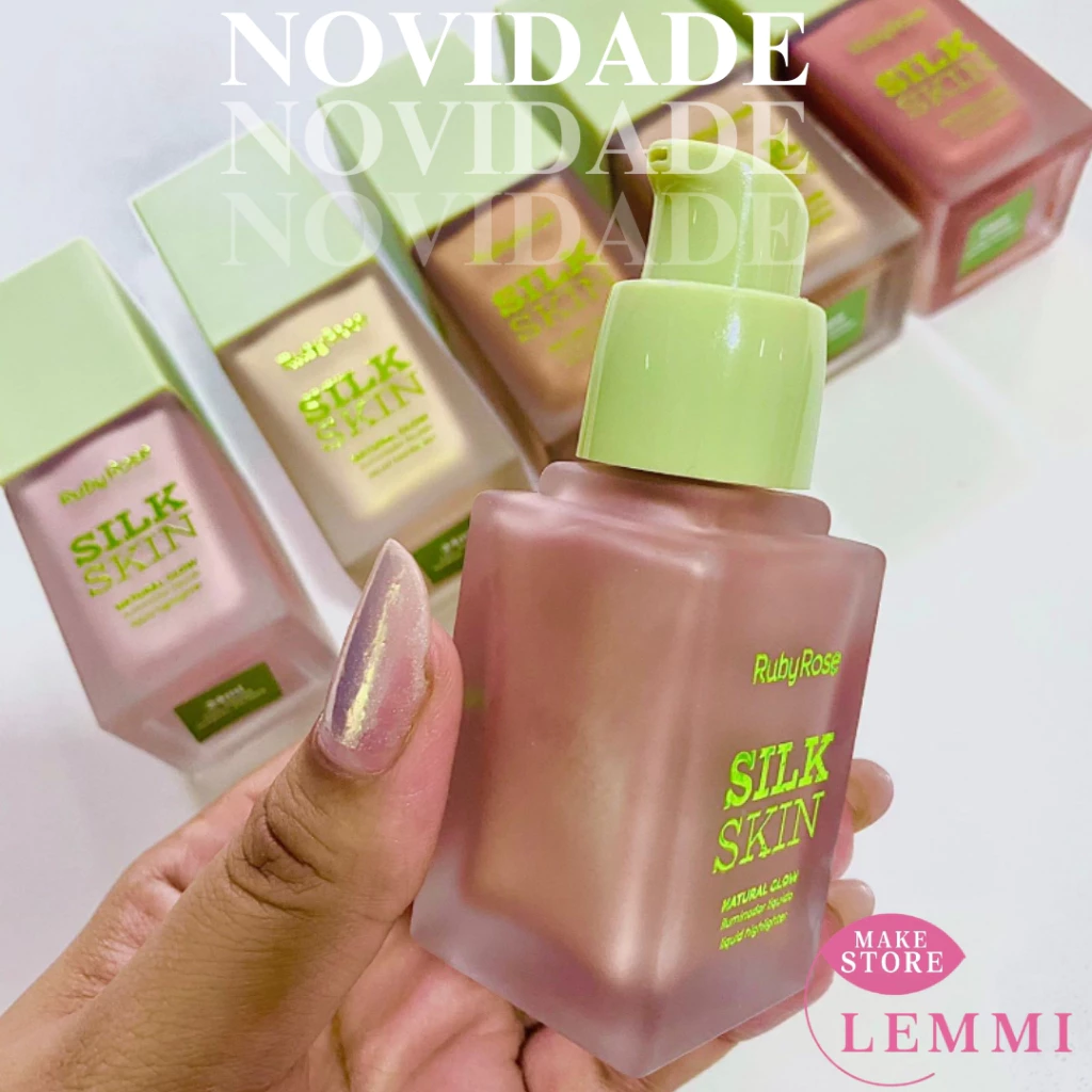Lançamento Iluminador liquido Silk Skin - Ruby Rose