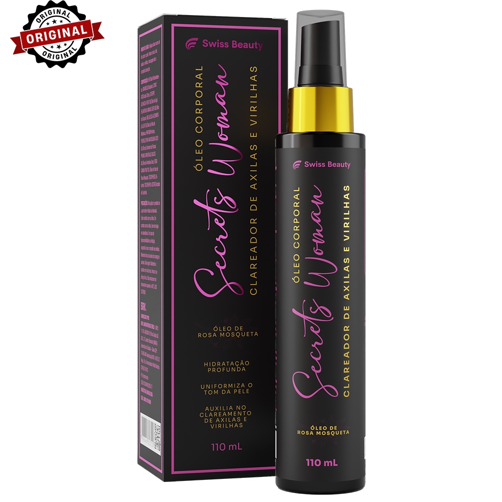 Óleo Clareador de Axilas e Virilha Secrets Woman Swiss Beauty 110ml