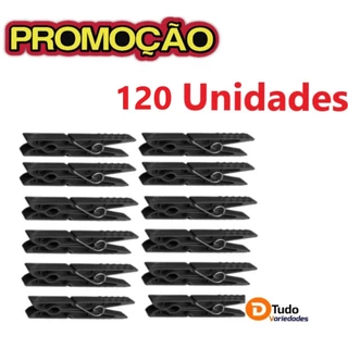 KIT 120 Unidades de  prendedor pregador plástico de roupa super resistente PROMOÇAO 001