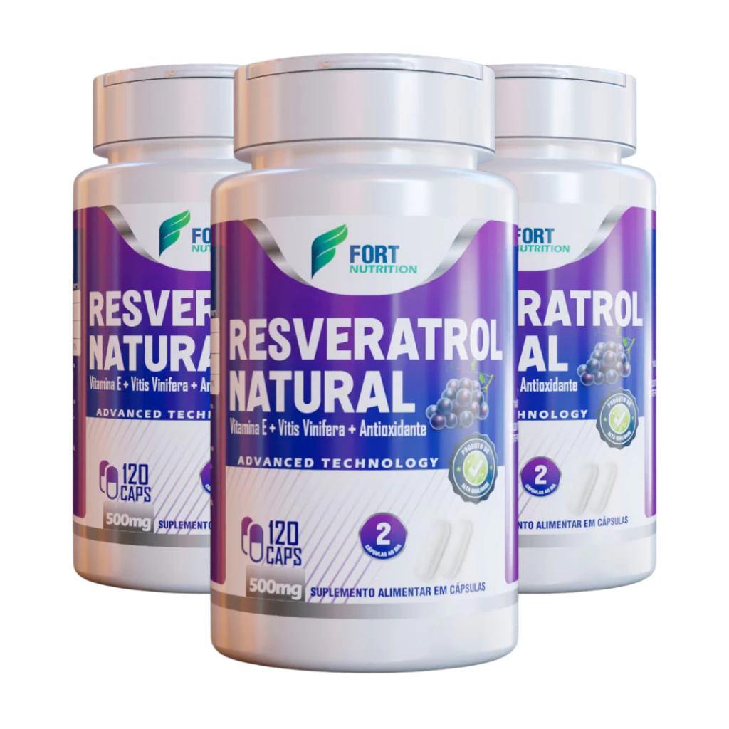 Legitimo RESVERATROL Natural 100% Original 120 Capsulas 500Mg Trans Resveratrol