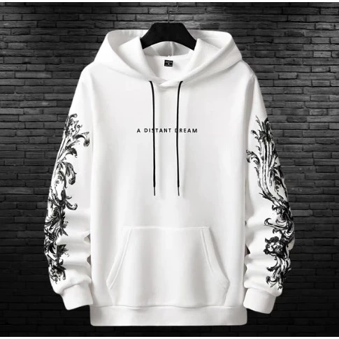Moletom Fechado Estampado Capuz Agasalho Moda Streetwear Blusa A Distant Dream Manga Longa Flanelado