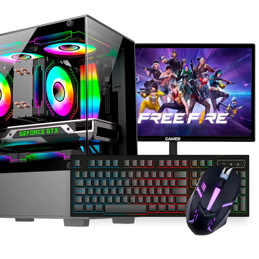 Cpu Pc Gamer Intel Barato Core I5 12gb Ssd 240gb + Placa de video 2GB + Monitor 19"