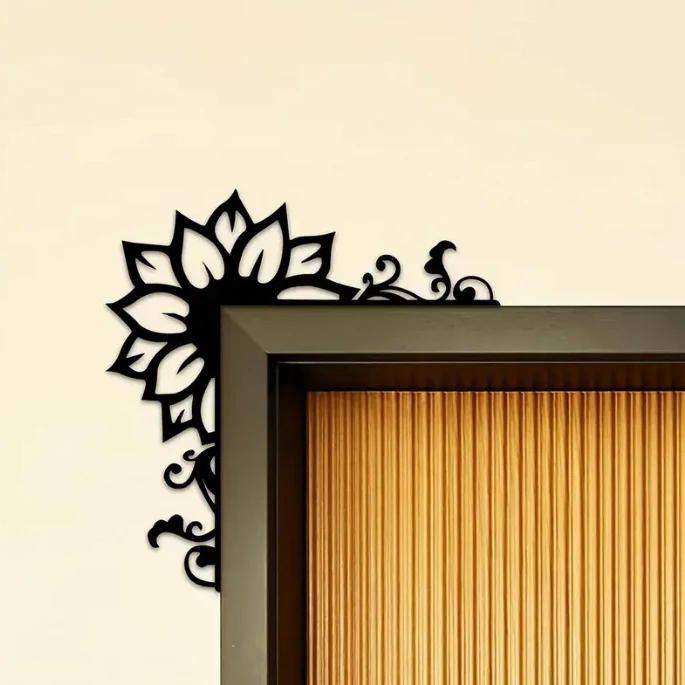 Decoração Canto de Porta Floral / Decoração Criativa Para Casa / Decoração Porta / Decoração Parede