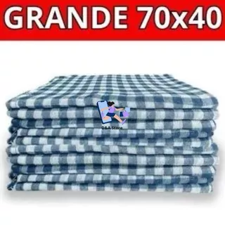Kit Econômico 3 5 Ou 10 Panos Pano de Chão Xadrez 100% Algodão Grande