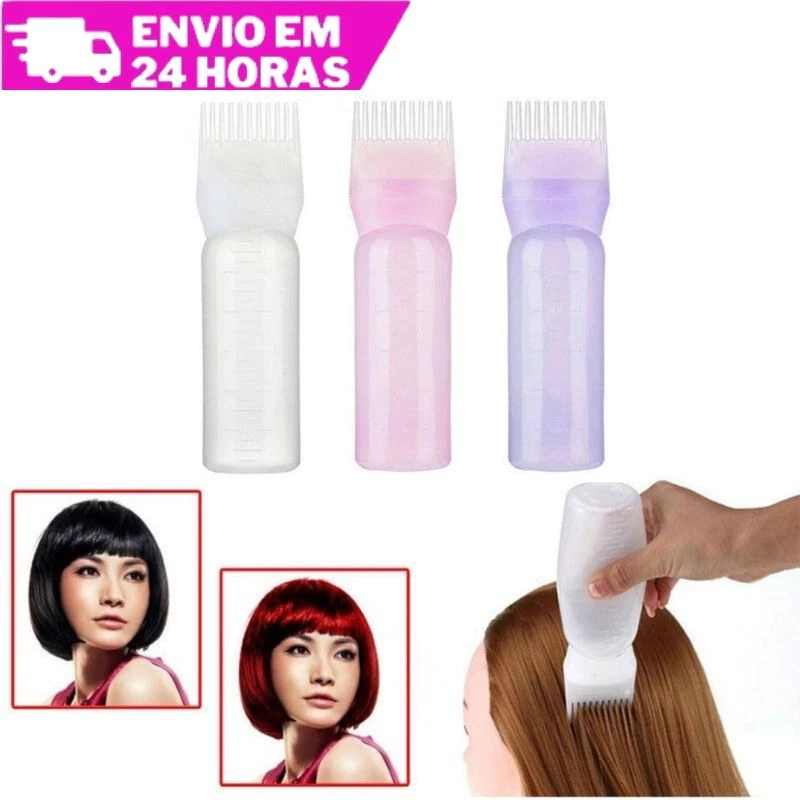 Pente Frasco Aplicador De Tintura P/ Cabelo 1 Pç