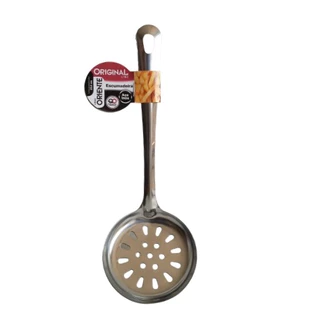 Escumadeira De Aço Inox Original Line Reforçado Com Cabo Grosso 25,0cm Gourmet Premium Mul