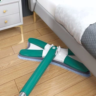 Esfregão Giratório 360° Lava e Seca com Torção, Microfibra Multiuso + Refil p/ Piso e Cozi