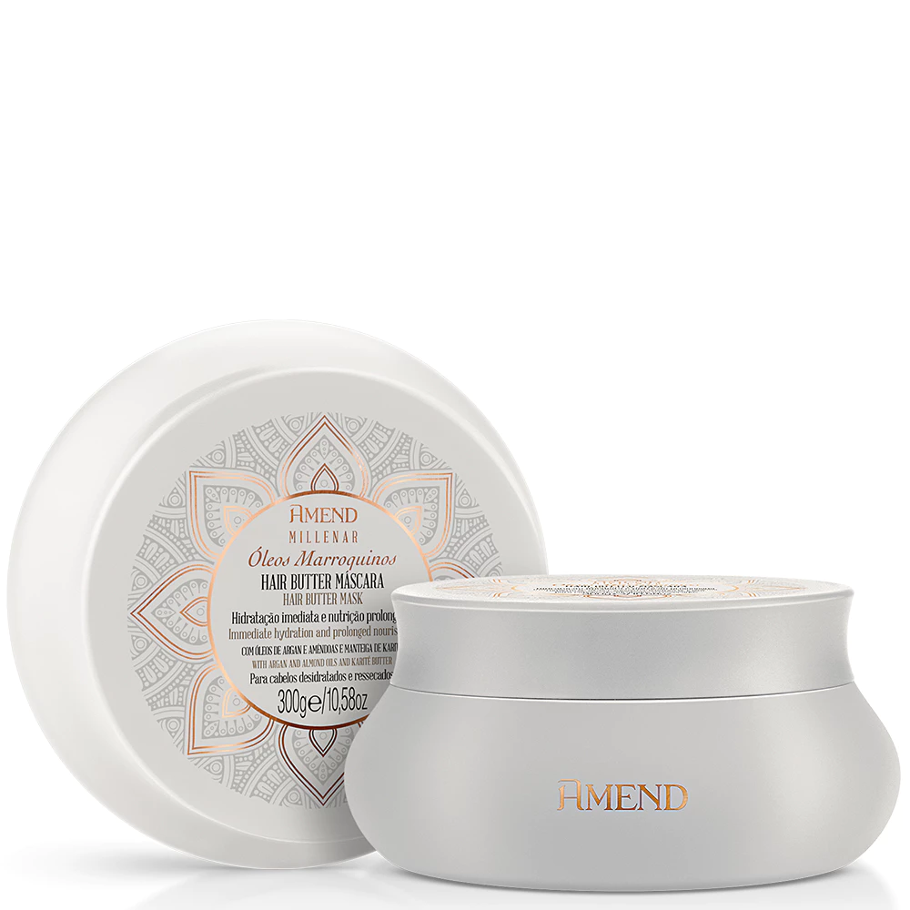AMEND HAIR BUTTER MILLENAR ÓLEOS MARROQUINOS MÁSCARA 300G