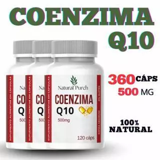 Coenzima Q10 - 500mg - 120 cápsulas - Original - Suplemento alimentar