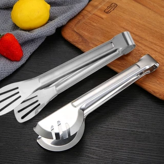 Kit 2 Peças Pegador Inox 23cm para Salada Churrasco Massas Pegador Para Macarrão Para Cozi