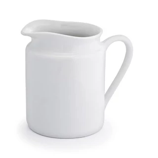 Jarra Leiteira Porcelana Branca 800ml Jarro para Leite Café Chá Suco Água Decorativa Cozin