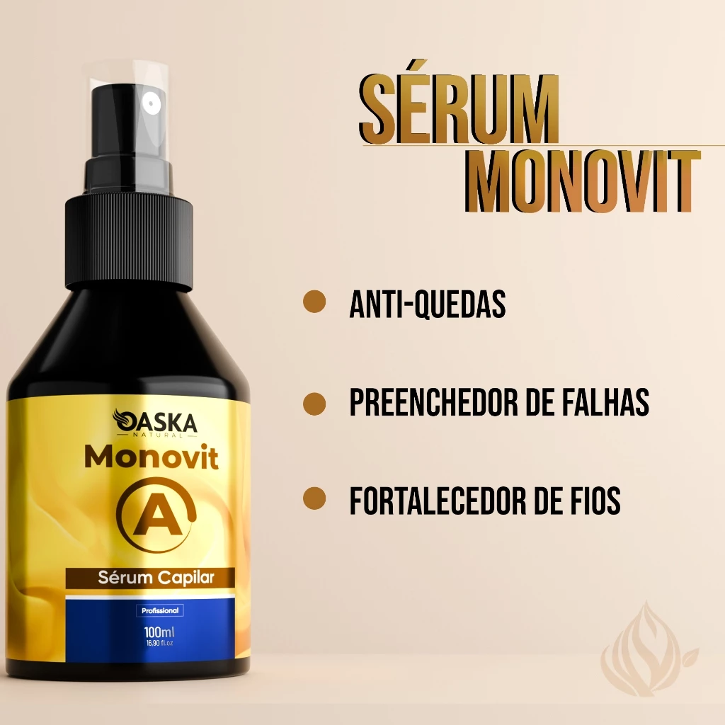 Sérum Monovit Crescimento Capilar Produto Para Cabelo Forte