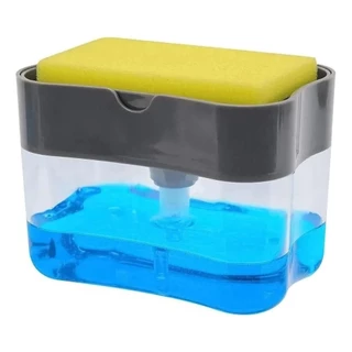 Dispenser Detergente Suporte Porta Bucha Esponja Sabão
