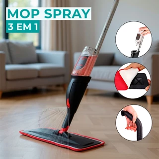 Mop Spray Rodo Esfregão Mágico Reservatório Inteligente Microfibra Premium Limpeza Flash F
