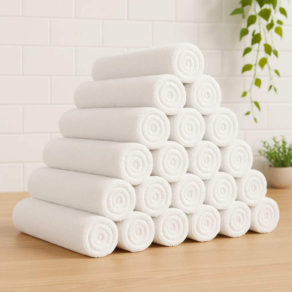 Kit 10pçs Toalhas de Salão de Beleza 45x62cm 100%Algodão Coleção Trip Clean