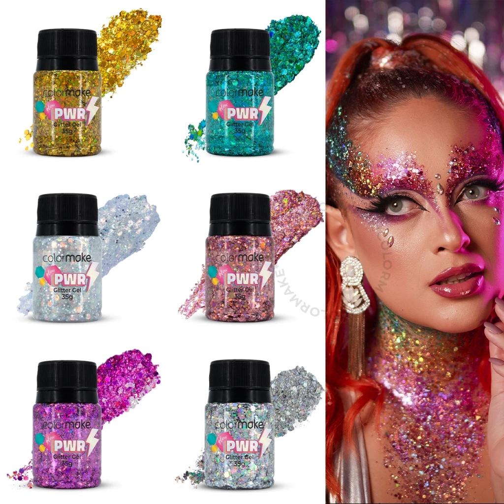 Glitter Gel 35g Glow Power Colormake Carnaval LANÇAMENTO