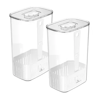 Porta Tempero Organizadores de temperos 2,3L Linha Clear Fresh | Unitário ou 2 Unidades <O