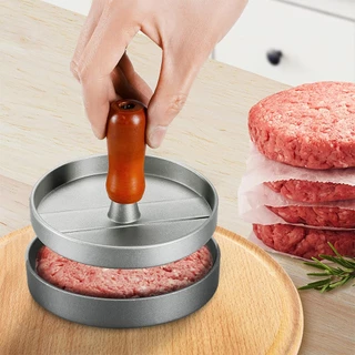 Forma Modeladora de Hambúrguer Molde Prensa Carne 3 em 1 Divisória Rigideira Antiaderente