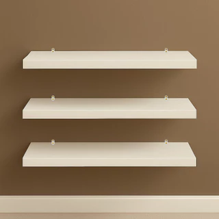 Kit Prateleiras MDF 15 x 80/60/40 com Suporte