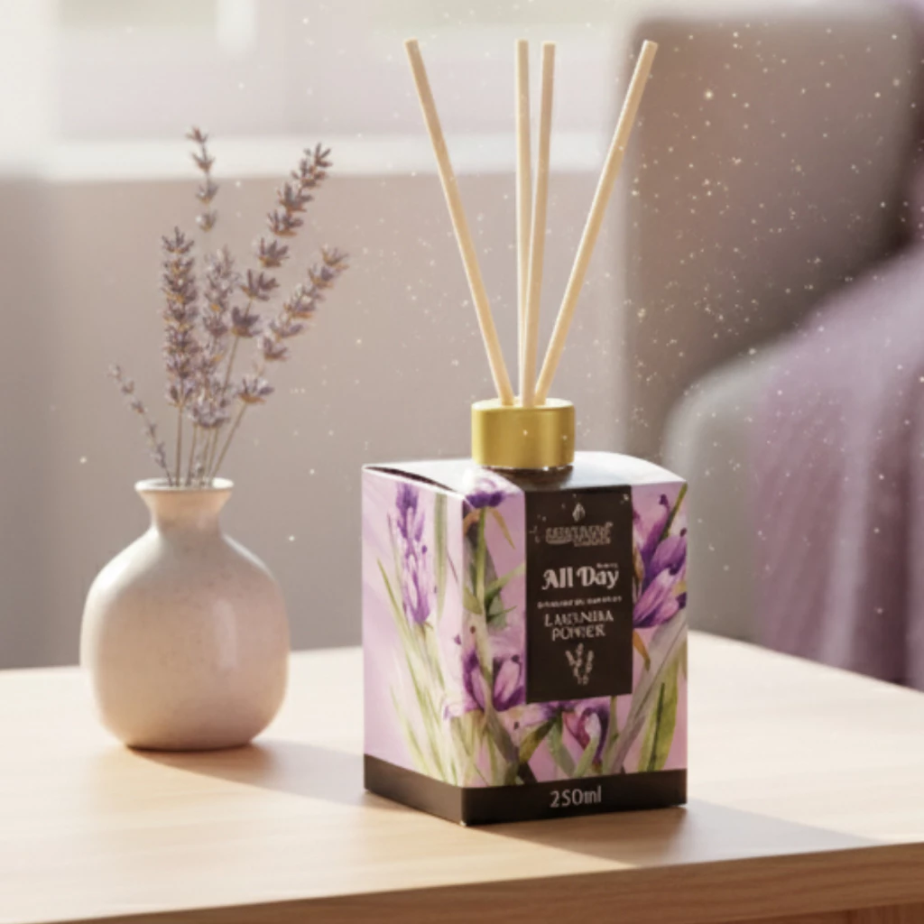 Difusor de Aromas com Varetas 250ml Aromatizador de Ambientes Cheirinho de Casa Perfume para Casa