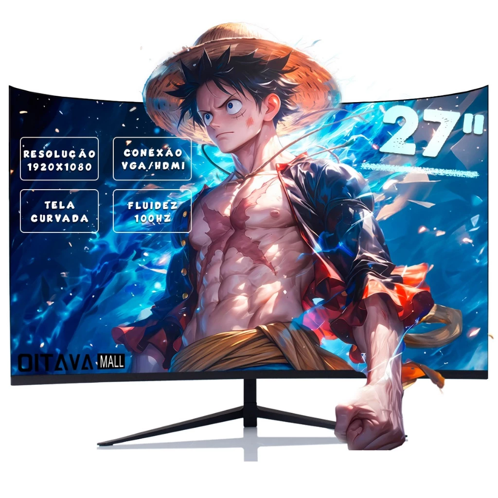 Monitor gamer curvo Full HD