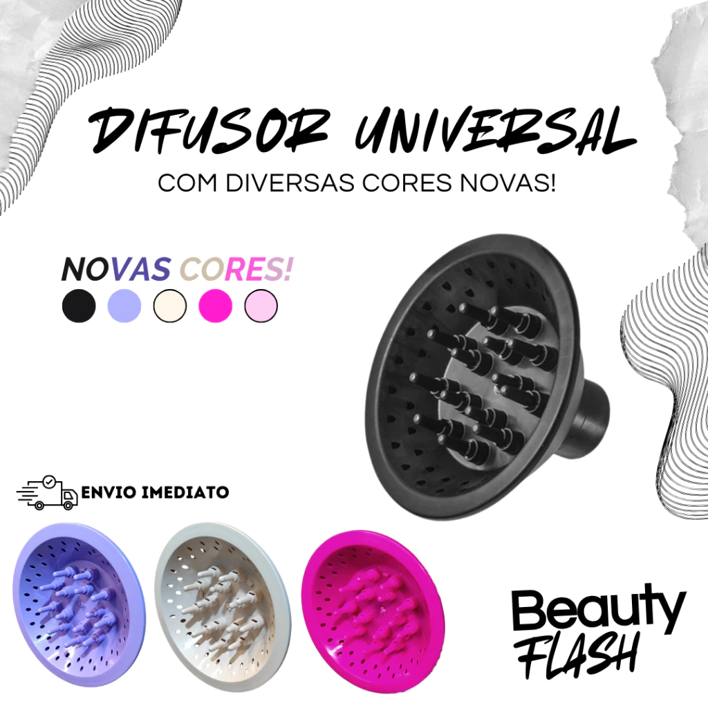Difusor Cachos Universal Para Secador Taiff Vários Modelos