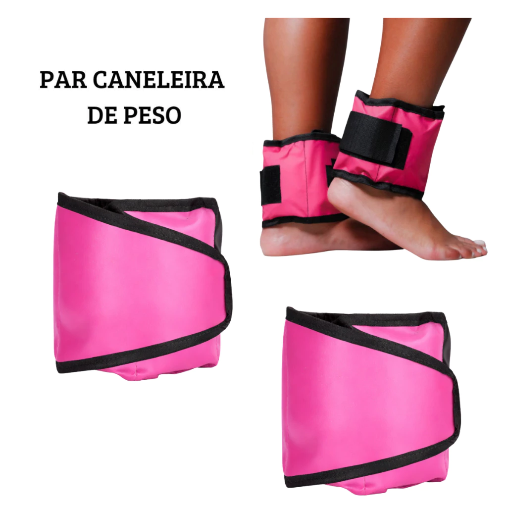Par de Tornozeleiras/ Caneleiras Ajustáveis de para Academia Musculação e Treino em Casa Fitness pro