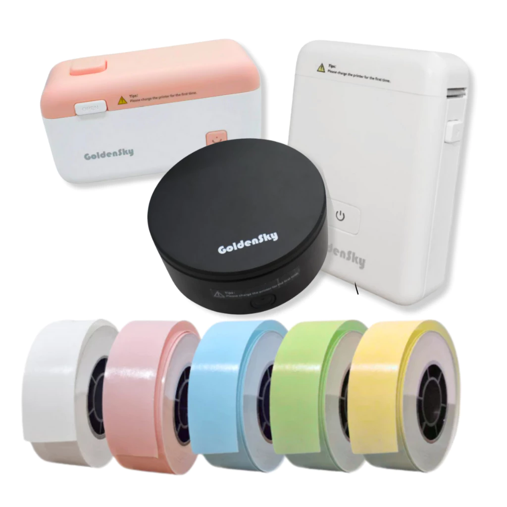 Impressora Térmica Portátil para Etiquetas Coloridas 15mm com Rolos Segmentados ou Contínuos