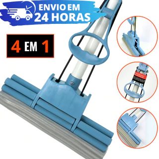 Rodo Mop Mágico Fácil Limpeza Geral Plus Lava E Seca REFORÇADO