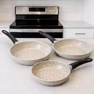 Kit Frigideira Antiaderente Teflon - Tamanho 14/18/22 cm - Perfeita para sua cozinha