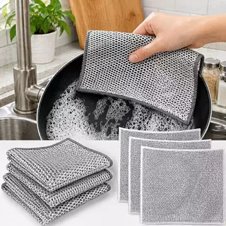 Kit 5/10/15/20Panos de Limpeza de Aço Premium Esponja para Arear Panela Fogão Louça Remove