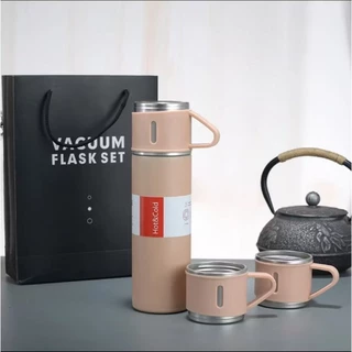 Caneca Garrafa Térmica Vacuum Bottle Inox Bebidas Fria ou Quente 500ml, Disponível em Vári