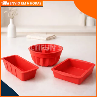 Formas de Silicone para Air Fryer Forno Freezer Microondas Assadeira ideal Bolo Pães e Doc