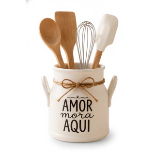 Porta talheres Cozinha Porta utensílios Decorativo Organizador Bancada Moderna Resistente