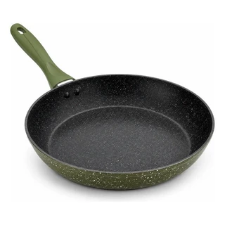 Frigideira Cerâmica Antiaderente Grande 24cm Premium Compatível Todos Fogões Gás Cooktop I