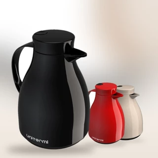 Garrafa Térmica Bule Paris Unitermi 500ml Gatilho Bico Antigotas Ampola de Vidro Café Chá