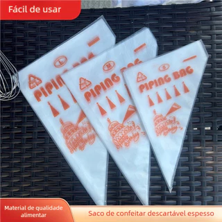 100 Sacos De Confeitar Descartável Profissional Master Utensílios Cobertura Bolo Cupcake