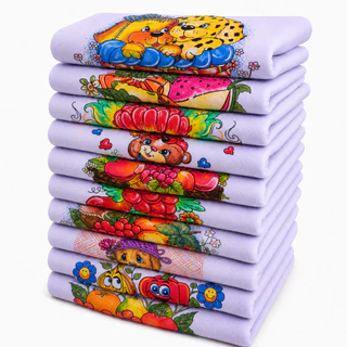 Kit 10 Pano De Prato Gigante 45x85 De Cozinha Estampado Algodão