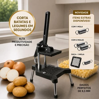 Picador de Legumes Frutas Batata Palito Frita Cabrita Cortador Em Cubos Prático Leve Indus