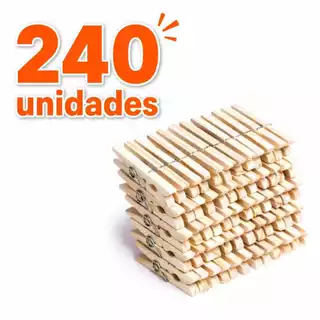 Prendedores Pregadores Roupa Madeira Artesanato 60 a 240 Unidades