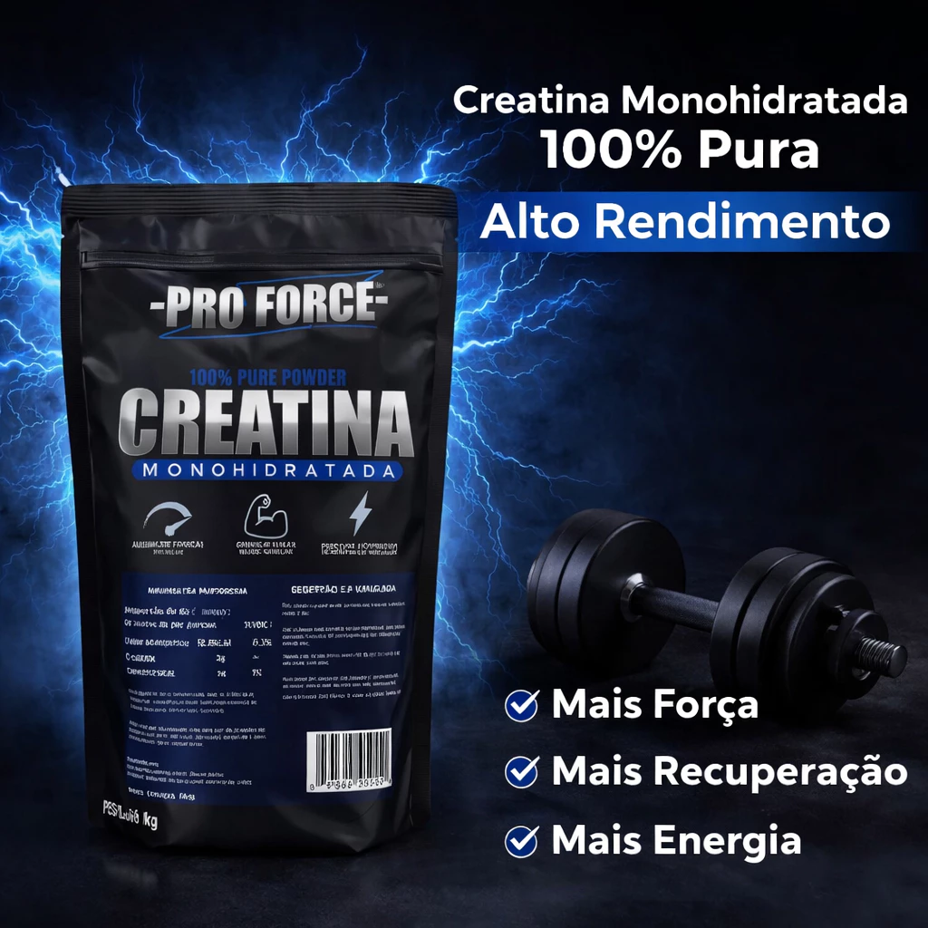 Creatina Monohidratada Pro Force 1 kg