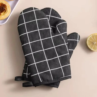 Kit 2 Luvas e Descanso de Panela Para Cozinha Térmica Forno Altas Temperaturas Forrada Até