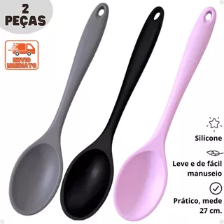 Kit 2 Colher de Silicone para Arroz Grande, entre os melhores utensílios para cozinha