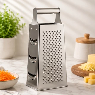 Ralador 4 Faces Aço Inox 24cm Multiuso Resistente Queijo Legumes Verduras Cozinha ENVIO IM